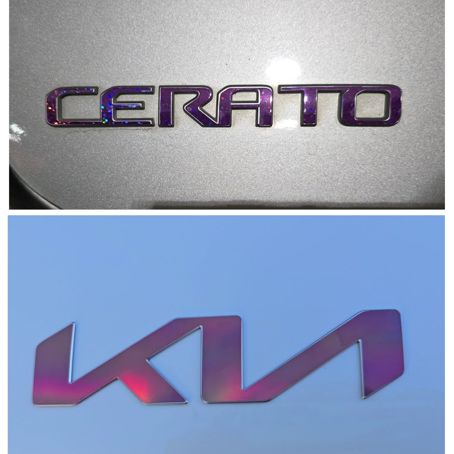 Badge Overlay Decal Set | Fits Kia Cerato MY22-24 | Front + Rear + Cerato + Steering Wheel + GT (Optional)