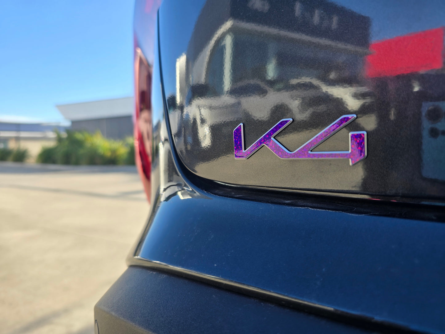Badge Overlay Decal Set | Fits Kia K4 MY24-25 | Front + Rear + K4 + Steering Wheel + GT-Line (Optional)