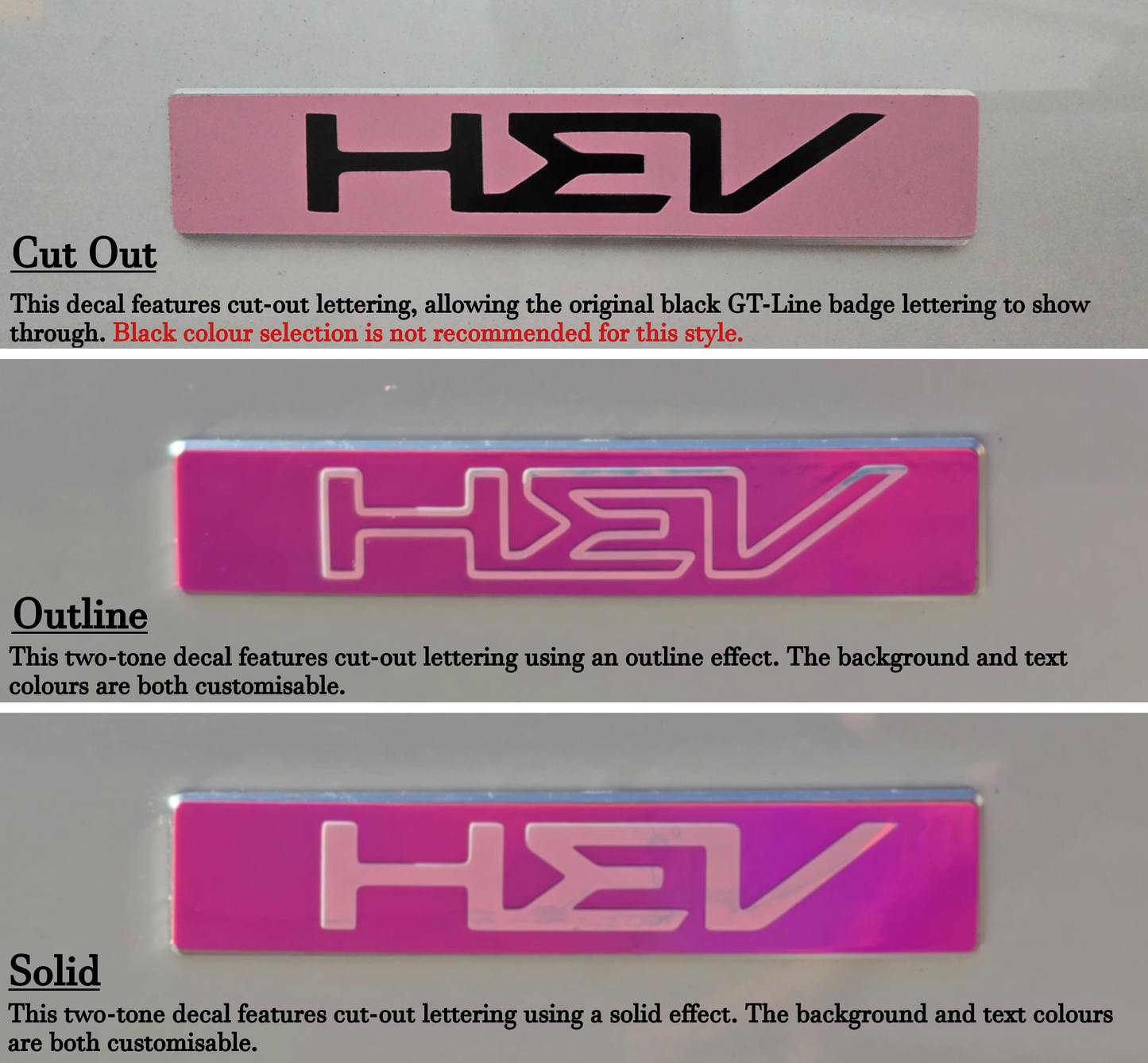 Badge Overlay Decal Set | Fits Kia Carnival MY22-26 | Front + Rear + Carnival + Steering Wheel + HEV (Optional)