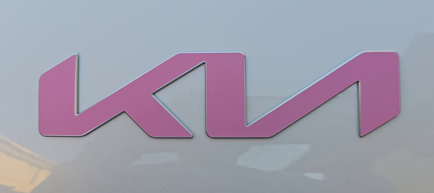 Badge Overlay Decal | Fits Kia Emblems (Various Sizes) | Steering Wheel Option | Single Decal
