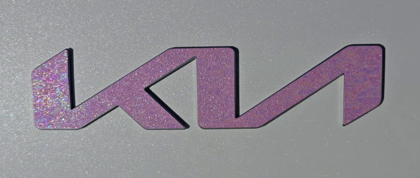 Badge Overlay Decal Set | Fits Kia Emblems | Front & Rear Set