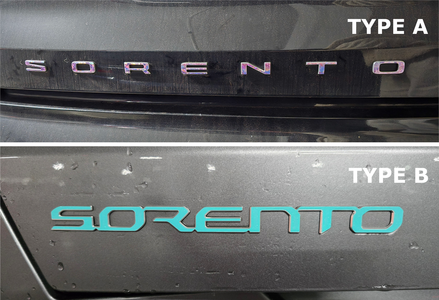Model Badge Overlay Decal | Fits Various Kia Vehicle Badges