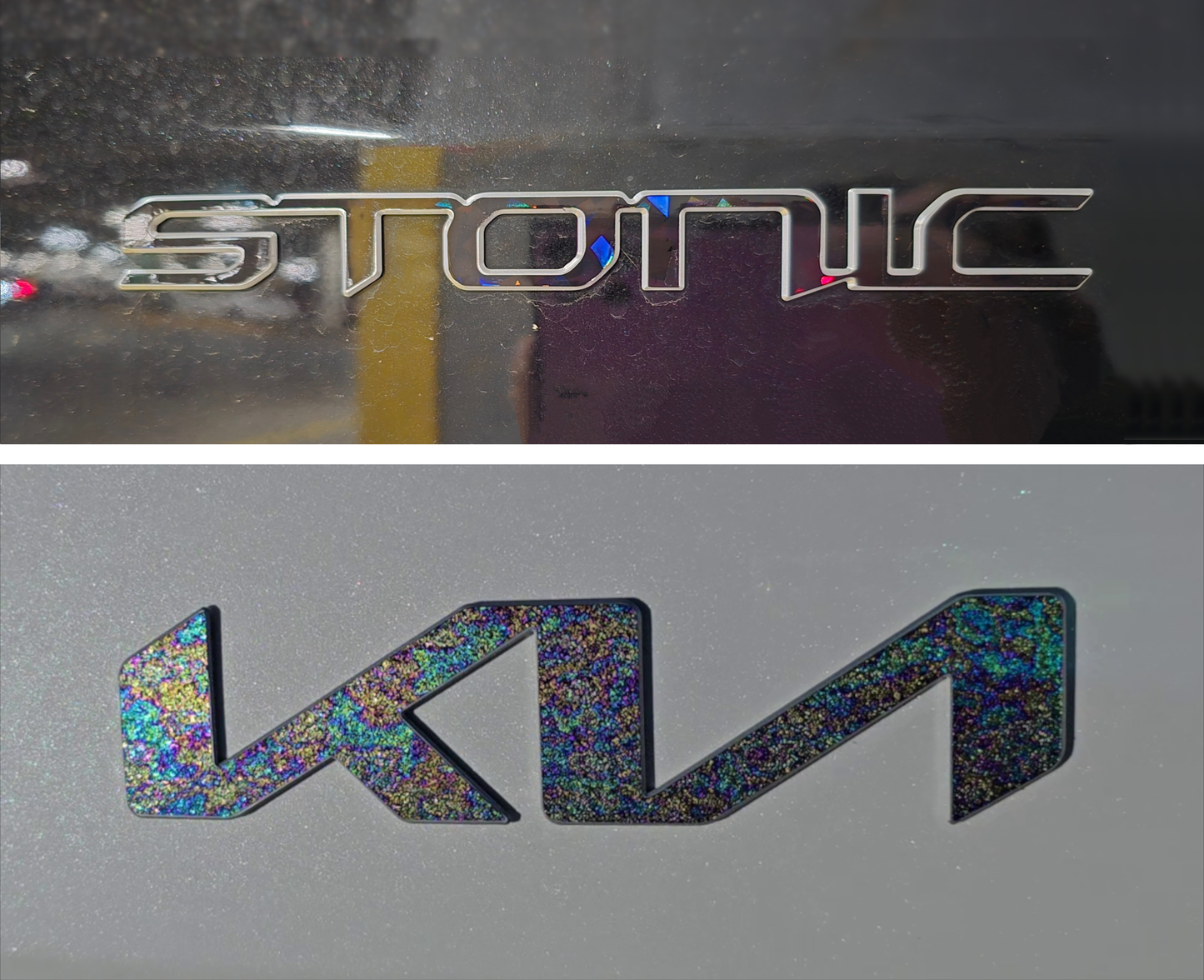 Badge Overlay Decal Set | Fits Kia Stonic MY23-25 | Front + Rear + Stonic + Steering Wheel