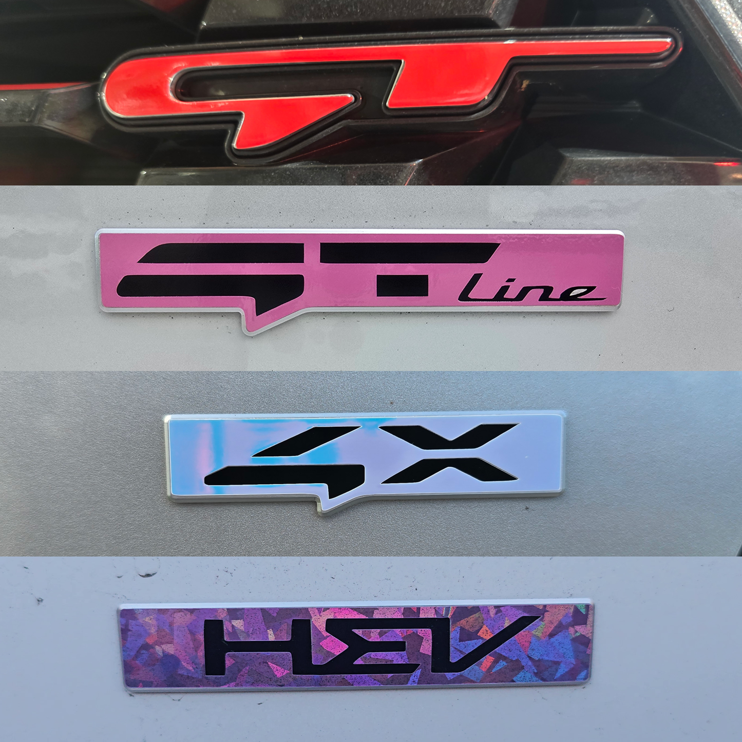 Trim Badge Overlays | Fits GT-Line, GT, HEV, 4X & PHEV | Custom Vinyl Decals