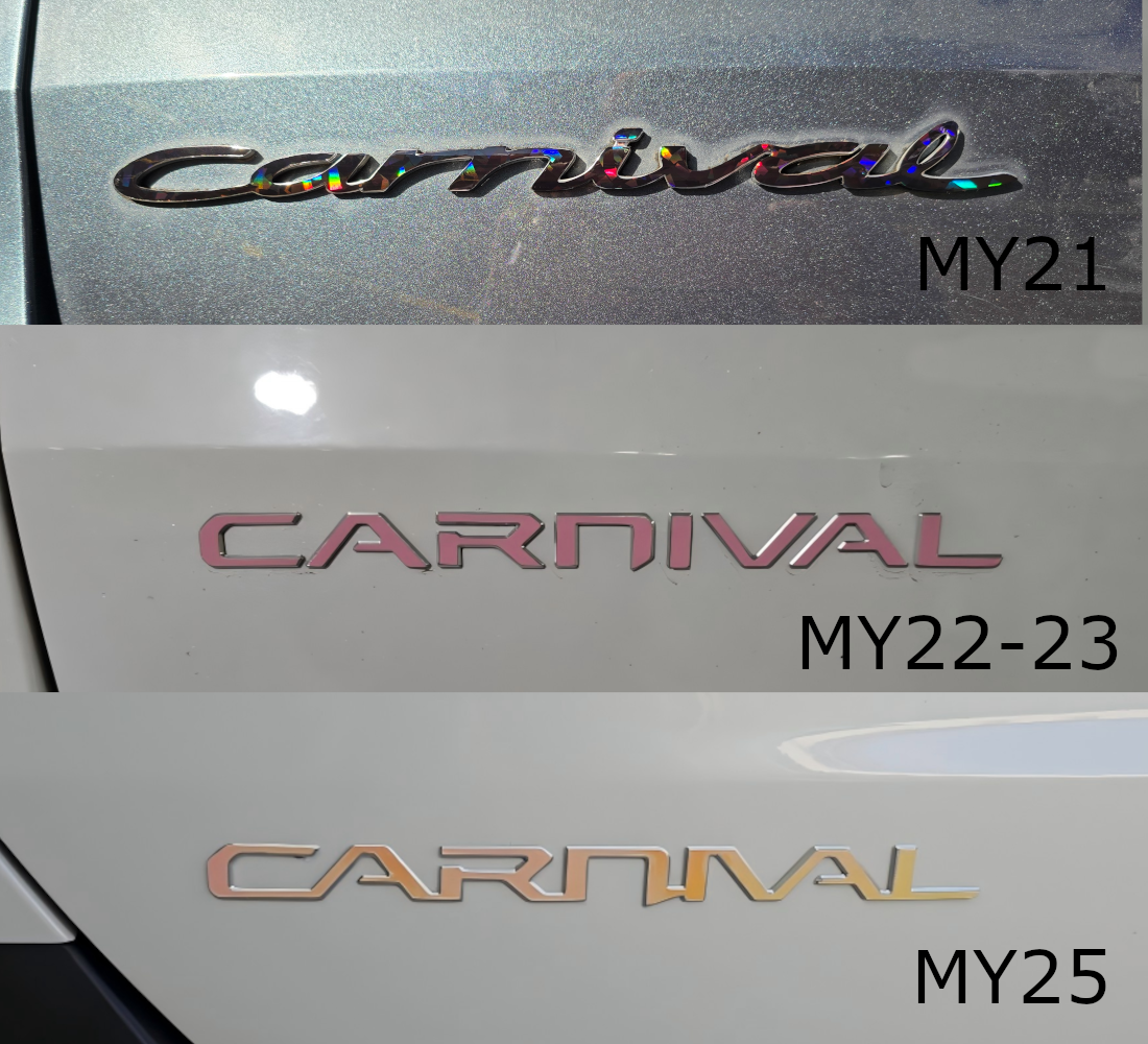 Model Badge Overlay Decal | Fits Various Kia Vehicle Badges
