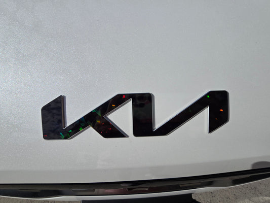 Badge Overlay Decal Set | Fits Kia Emblems | Front & Rear Set