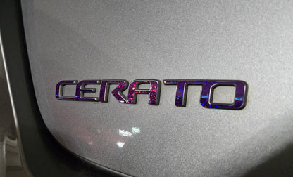 Badge Overlay Decal Set | Fits Kia Cerato MY19-21 | Front + Rear + Cerato + GT (Optional)