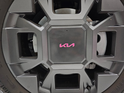 Rim Logo Overlay Decal Set | Fits Kia Carnival MY25-26 Wheel Rims + Centre Cap