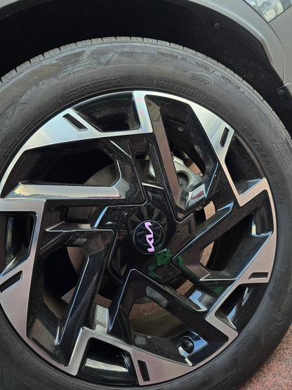 Rim Logo Overlay Decal Set | Fits Kia Sportage MY22-25 Wheel Rims + Kia Logo