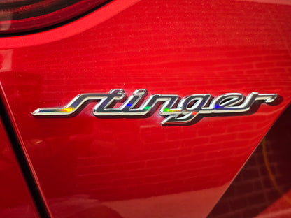 Badge Decal Overlay Set | Fits Kia Stinger MY18-21 | Front + Rear + Stinger + Steering Wheel + GT (Optional)