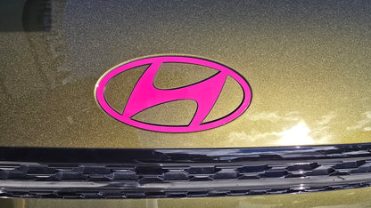 Badge Decal Overlay Set | Fits Hyundai Santa Fe MY25-26 | Front + Rear + Santa Fe + Hybrid (Optional)