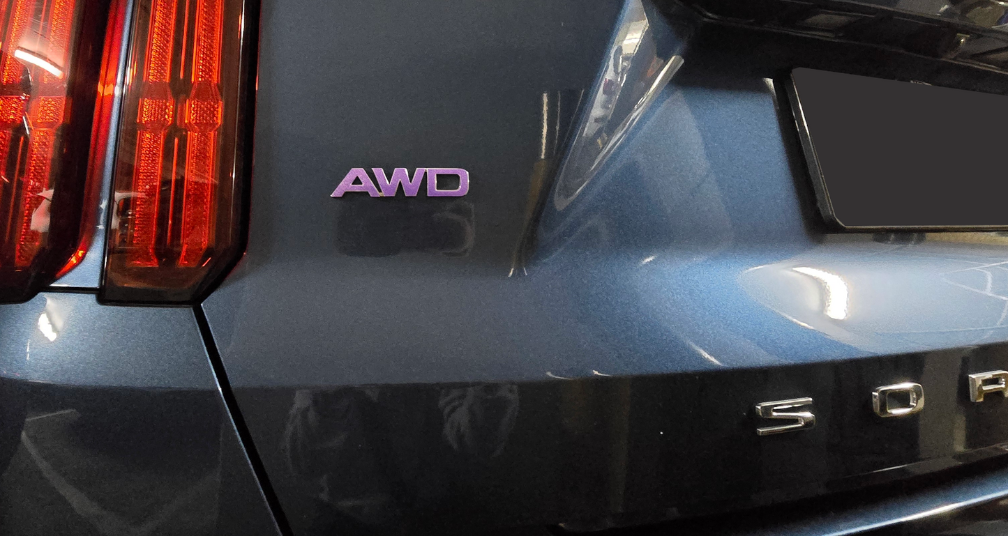 Badge Decal Overlay Set | Fits Kia Sorento MY21-26 | Front + Rear + Sorento + Steering Wheel + HEV/4X/PHEV/AWD (Optional)