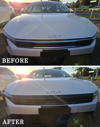 Kia K4 MY24–26 (Sedan & Hatch) Front Chrome Delete Set