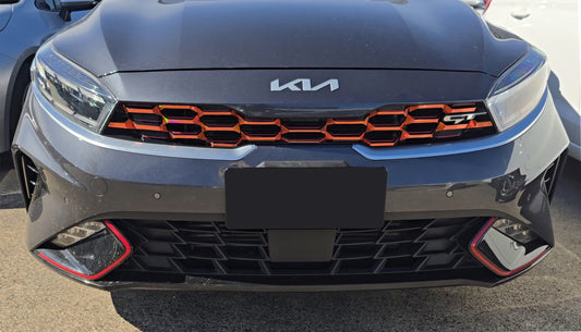 Grille Overlay Set | Fits Kia Forte/Cerato MY22-24 (GT/GT-Line/S/Sport/Sport+)