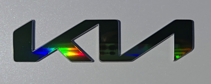 Badge Overlay Decal Set | Fits Kia Emblems | Front & Rear Set