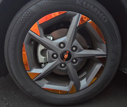 Rim & Logo Decal Overlay Set | Fits Kia K4 MY24-26 (LXS/S)