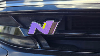 Front & Rear "N" Badge Overlay Set | Fits i30 N MY24-26