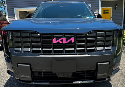 Badge Decal Overlay Set | Fits Kia Telluride MY27 | Front + Rear + Telluride + Steering Wheel + X-Line/HEV (Optional)