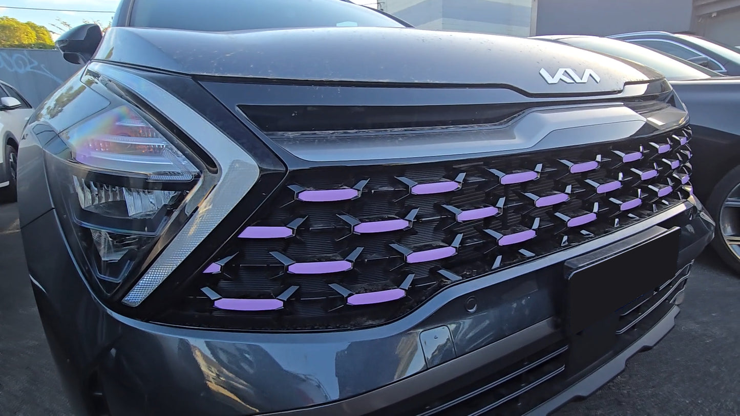 Grille Overlay Set | Fits Kia Sportage MY22-25 (X-Line/X-Pro/SX+/GT-Line)