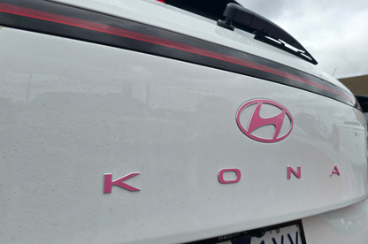 Badge Decal Overlay Set | Fits Hyundai Kona MY24-26 | Front + Rear + Kona