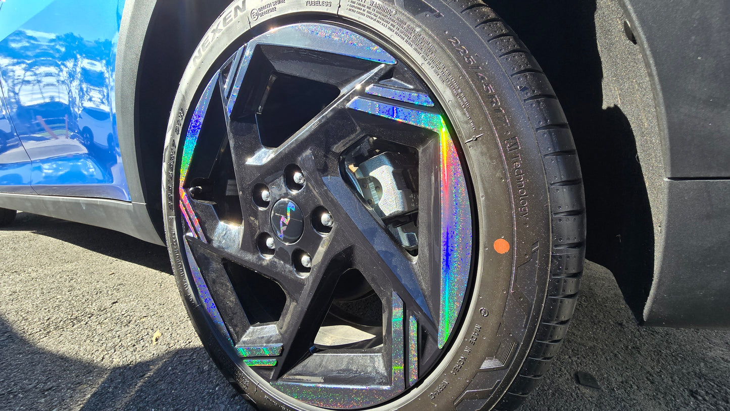 Rim & Logo Decal Overlay Set | Fits Kia K4 MY24-26 (EX/Sport/Sport+)