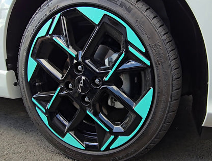 Rim & Logo Decal Overlay Set | Fits Kia Picanto MY24-26 (GT-Line)