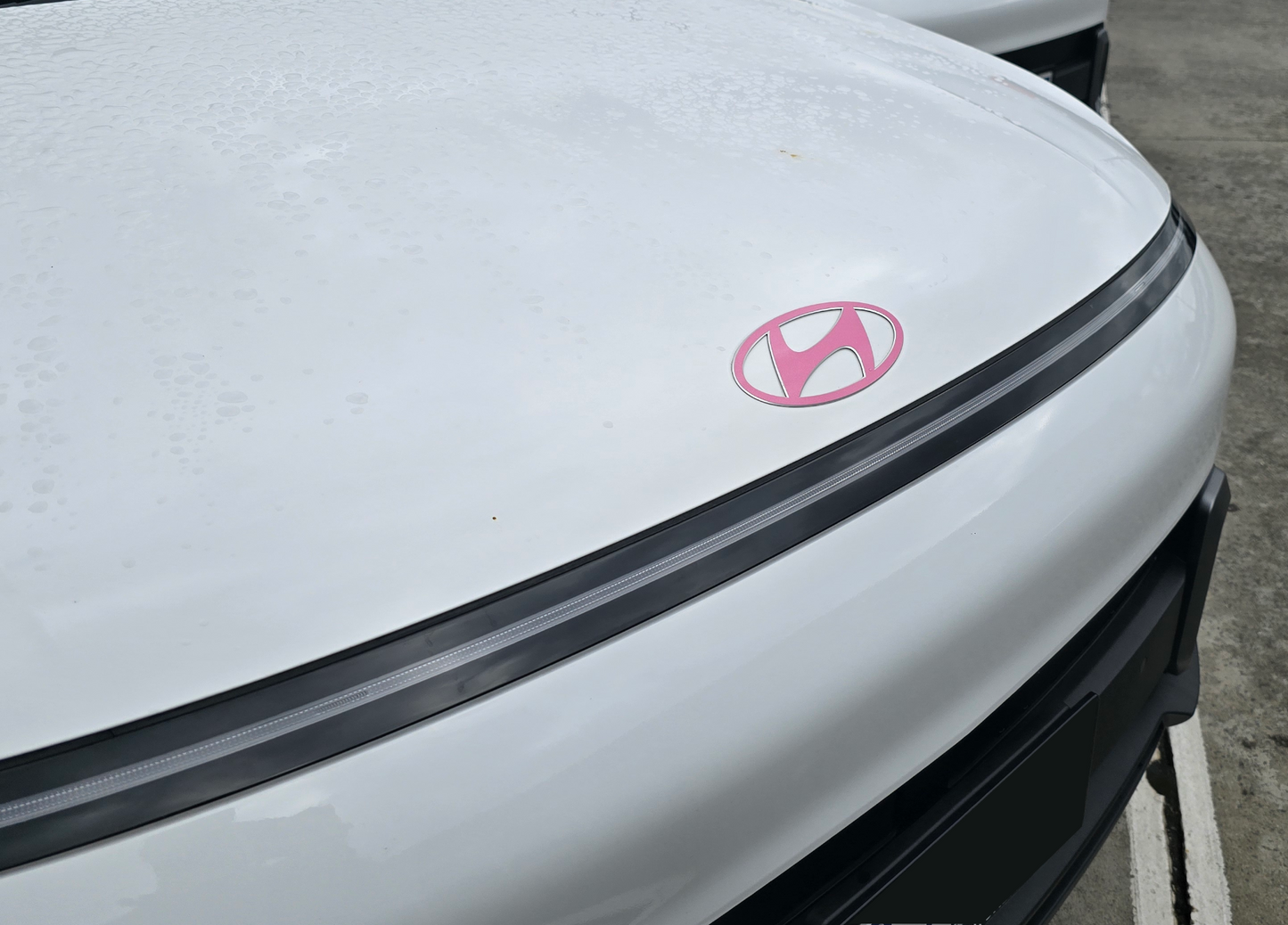 Badge Decal Overlay Set | Fits Hyundai Kona MY24-26 | Front + Rear + Kona