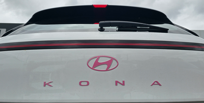 Badge Decal Overlay Set | Fits Hyundai Kona MY24-26 | Front + Rear + Kona