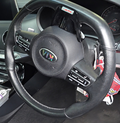 Badge Decal Overlay Set | Fits Kia Stinger MY18-21 | Front + Rear + Stinger + Steering Wheel + GT (Optional)