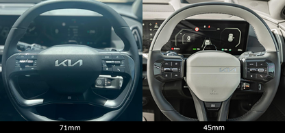 Badge Overlay Decal Set | Fits Kia EV6 MY22-25 | Front + Rear + EV6 +  Steering Wheel + GT-Line (Optional)
