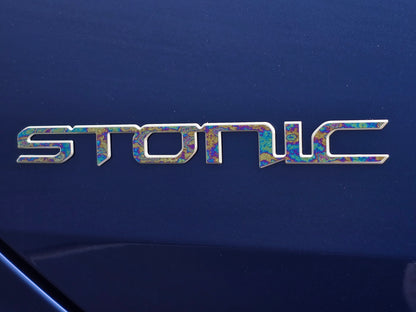 Badge Overlay Decal Set | Fits Kia Stonic MY23-26 | Front + Rear + Stonic + Steering Wheel + GT-Line (Optional)