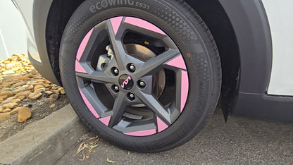 Rim & Logo Decal Overlay Set | Fits Kia K4 MY24-26 (LXS/S)