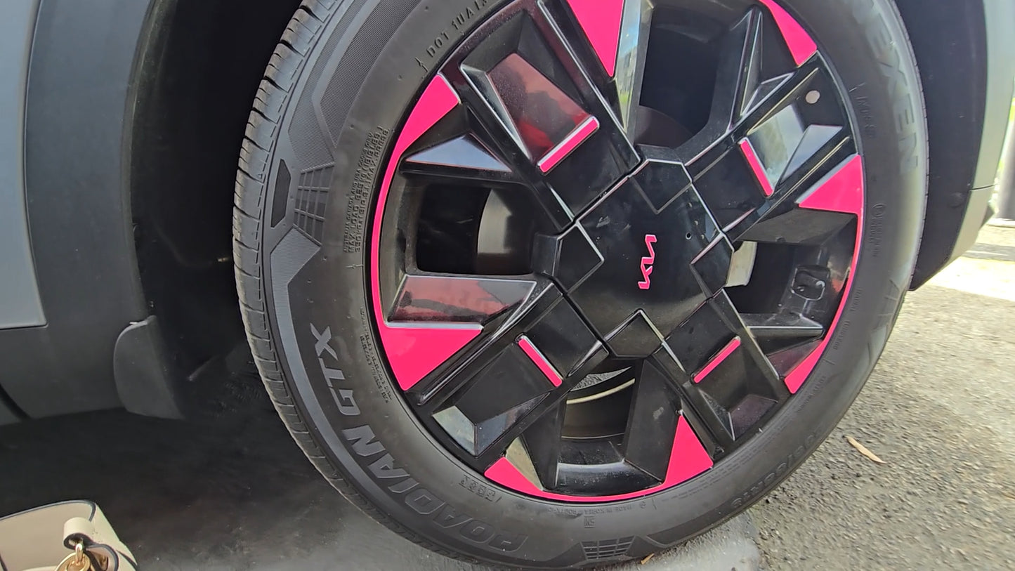 Rim & Logo Decal Overlay Set | Fits Kia Sportage MY26 (SX-Prestige/SX+)