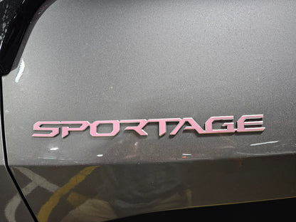 Model Badge Overlay Decal | Fits Various Kia Vehicle Badges