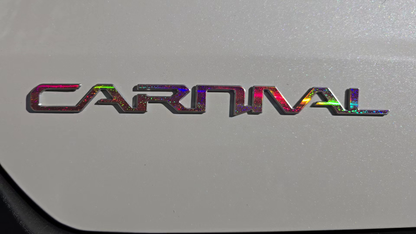 Model Badge Overlay Decal | Fits Various Kia Vehicle Badges