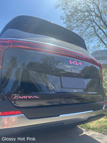 Badge Overlay Decal Set | Fits Kia Carnival MY22-26 | Front + Rear + Carnival + Steering Wheel + HEV (Optional)