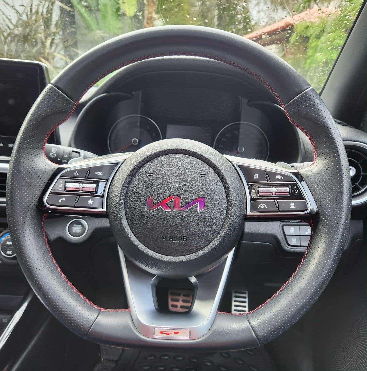 Badge Decal Overlay Set | Fits Kia Stinger MY22-23 | Front + Rear + Stinger + Steering Wheel + GT (Optional)