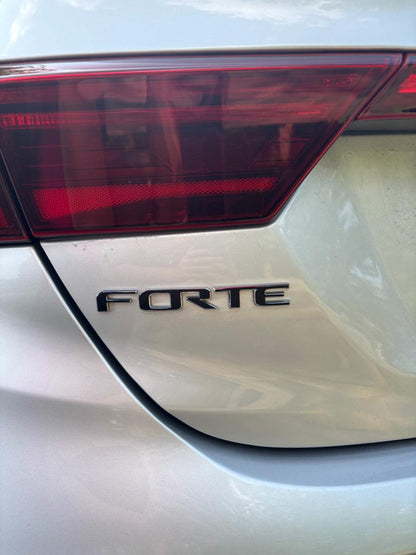 Badge Decal Overlay Set | Fits Kia Forte Sedan MY22-24 | Front + Rear + Forte + Steering Wheel + GT (Optional)