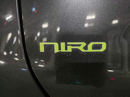 Badge Overlay Decal Set | Fits Kia Niro MY23-25 | Front + Rear + Niro + Steering Wheel + HEV (Optional)
