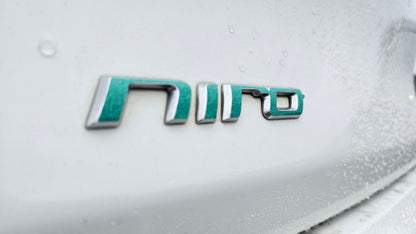 Badge Decal Overlay Set | Fits Kia Niro MY22 | Front + Rear + Niro + Steering Wheel