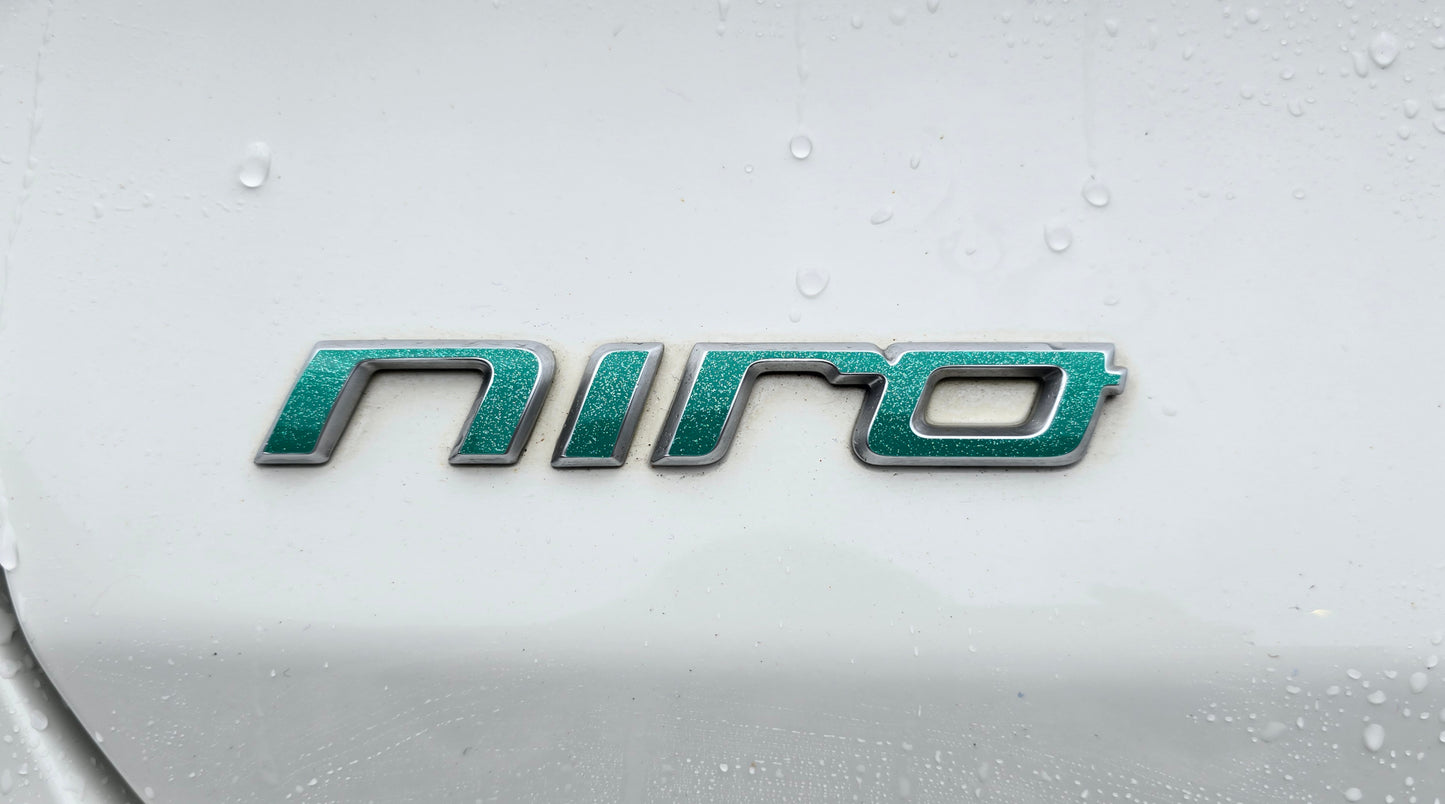 Badge Decal Overlay Set | Fits Kia Niro MY22 | Front + Rear + Niro + Steering Wheel