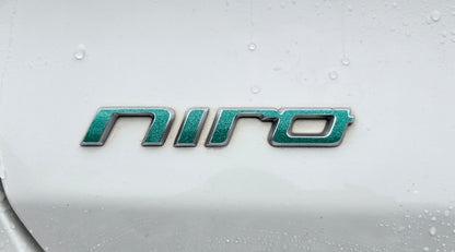 Badge Decal Overlay Set | Fits Kia Niro MY22 | Front + Rear + Niro + Steering Wheel