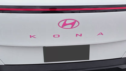 Badge Decal Overlay Set | Fits Hyundai Kona MY24-26 | Front + Rear + Kona
