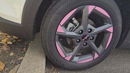Rim & Logo Decal Overlay Set | Fits Kia K4 MY24-26 (LXS/S)