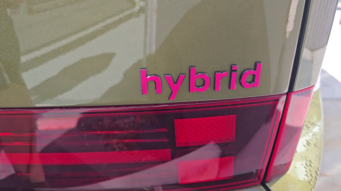 Badge Decal Overlay Set | Fits Hyundai Santa Fe MY25-26 | Front + Rear + Santa Fe + Hybrid (Optional)